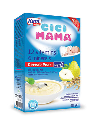 Rice Flour with Milk, Cereal and Pear & 12 vitamins and 6 minerals (Night)