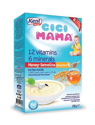 Rice Flour with Milk, Honey and Semolina & 12 vitamins and 6 minerals (Breakfast)