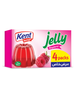 Raspberry Flavoured Jelly - 4 Packs
